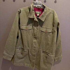 Vintage Eddie Bauer Green Military Style Utility Jacket - 3X